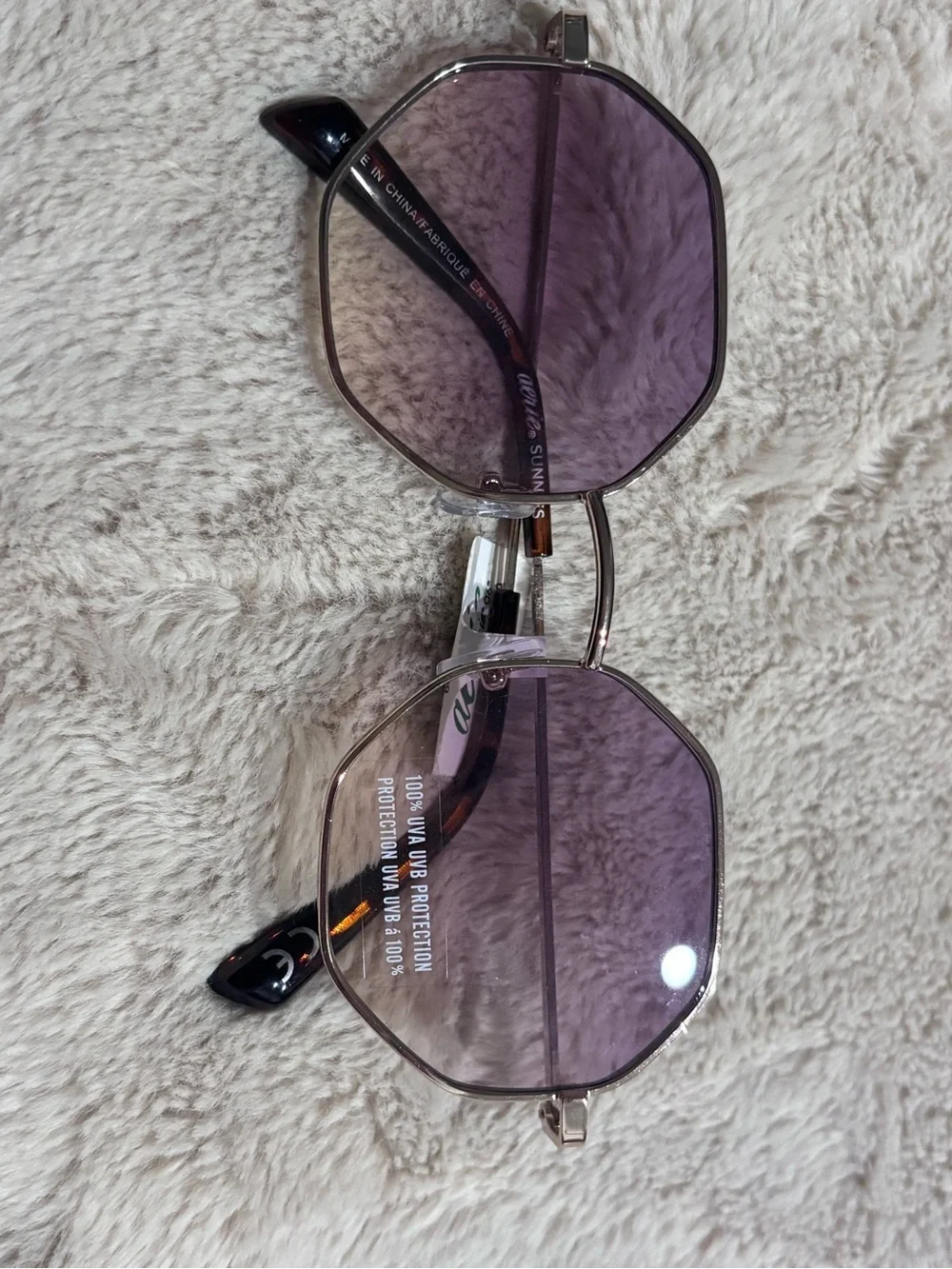 Octagon Sunglasses - Purple / Pink / Black